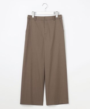 J.PRESS LADIES 【セットアップ対応・洗える・撥水】コットンFITTY ストレート パンツ ダークブラウン系