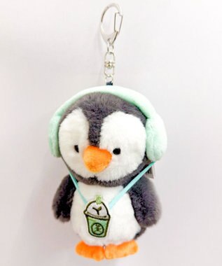 WEGO るんるんペンギンぬいぐるみキーホルダー 柄1