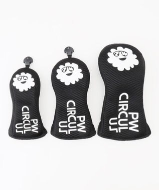 PW CIRCULUS 【新色追加！】【UNISEX】メッシュヘッドカバー ゴルフ ブラック系
