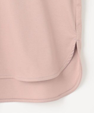 ANY 【洗濯機可】着映えるシャーリングトップス ピンク