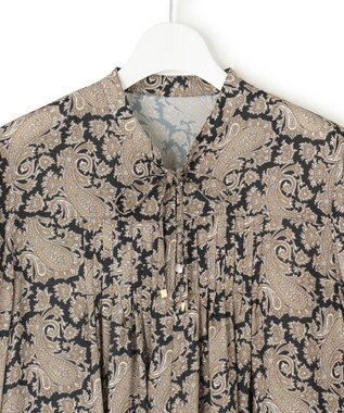 23区 S 【洗える】Ratti ヴィンテージペイズリープリント ワンピース モノトーンプリント