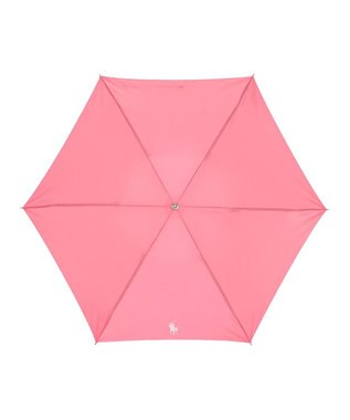 MOONBAT POLO RALPH LAUREN (ポロ ラルフローレン)折りたたみ傘 ワンポイントロゴ／日本製 ピンク