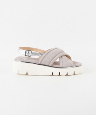 BONTRE 【LucaGrossi/ルカグロッシ】クロスストラップ厚底サンダル/H274S-USO グレー