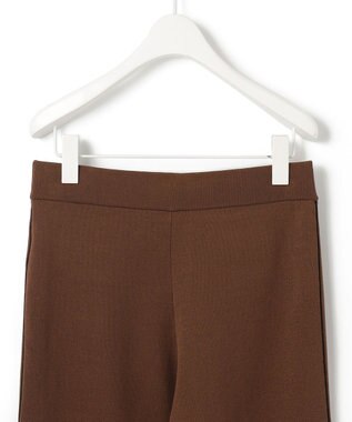 ICB 【洗える】シンセティックダブルフェイス  ニットトラックパンツ コーヒー系