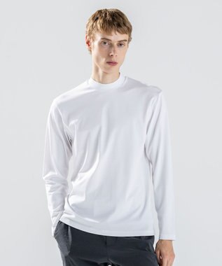JOSEPH HOMME ハイゲージベアスムース　モックネック長袖Ｔシャツ ホワイト系