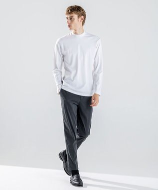 JOSEPH HOMME ハイゲージベアスムース　モックネック長袖Ｔシャツ ホワイト系