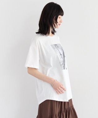 YECCA VECCA 【UVカット】フォトプリントTee Off White