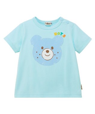 MIKI HOUSE HOT BISCUITS 【80-120cm】カラフルビーンズ フェイスプリント 半袖Tシャツ