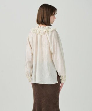 GRACE CONTINENTAL フリルカラーブラウス キナリ