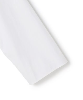 BEIGE， 【洗える】PERRY / コットンロールカラープルオーバーブラウス White