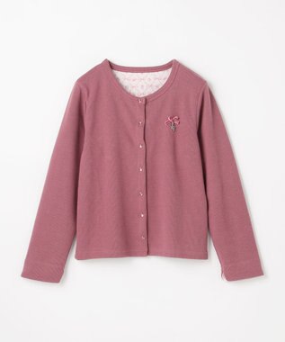 ANY KIDS まいにちスナップカーディガン ピンク