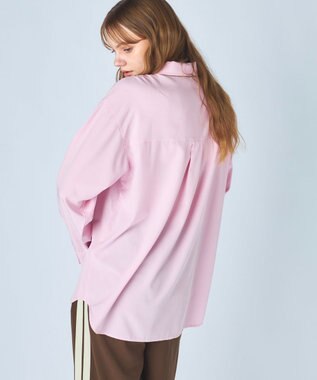 OP／FILA 【ocean pacific】デイリーオーバーサイズシャツ/UVカット ピンク