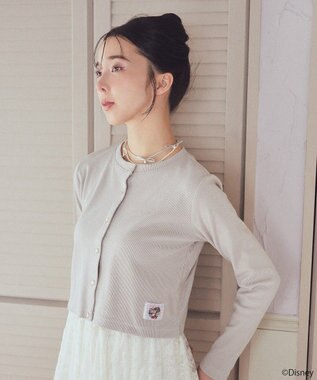 earth music&ecology Ｄｉｓｎｅｙ／アソートタグカーディガン Beige