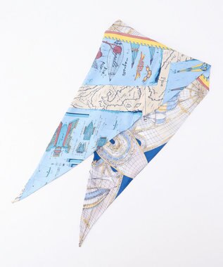 23区 manipuri モニュメントバルーン ダイヤ スカーフ スカイブループリント