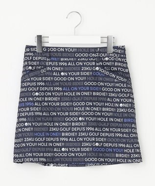 23区GOLF 【WOMEN】ロゴ総柄クールメッシュスカート ネイビー系5