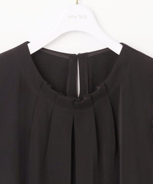 ANY SIS 【2SET】レーススリーブ ブラウス × パンツ セット ブラック