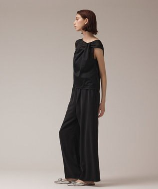 GRACE CONTINENTAL オーガンドレープトップ ブラック