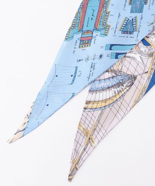 23区 manipuri モニュメントバルーン ダイヤ スカーフ スカイブループリント