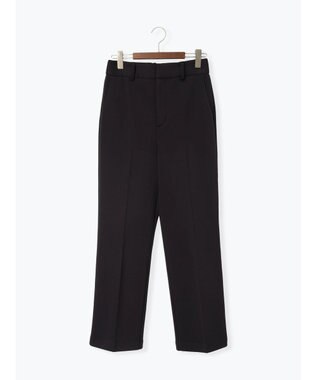 Te chichi 裏起毛パイピングストレートパンツ ネイビー