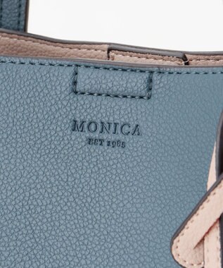 LA BAGAGERIE 【MONICA】バイカラーA4トート ネイビー