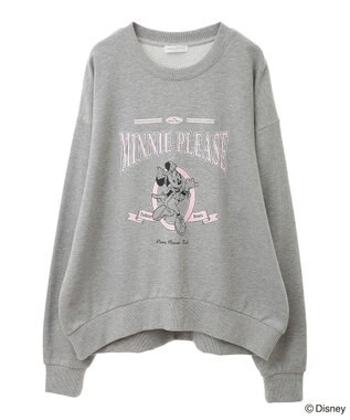 Green Parks ミッキー＆フレンズ／ラウンドヘム裏毛プルオーバー Gray Mixture