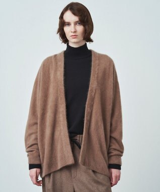 GARMENT DYE CASHMERE | ショートカーディガン, BEIGE, 02