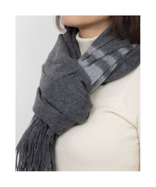 UNBILLION カシュネ cache nez / カシミヤボーダーストール GY