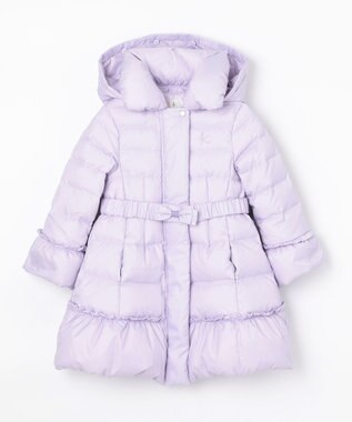 組曲 KIDS 【110-140cm】ロングダウンコート ラベンダー系