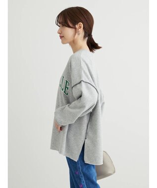 Green Parks ・ＲＡＹ　ＣＡＳＳＩＮ　ロゴｐｔカラーステッチスウェット Gray Mixture