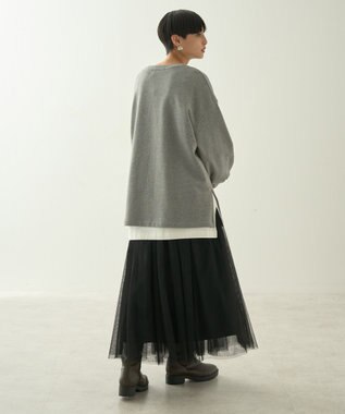 AMERICAN HOLIC チュールギャザースカート Black