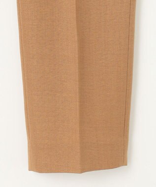 自由区 L 【セットアップ対応・洗える】ハニカムクロステーパード パンツ ブラウン系