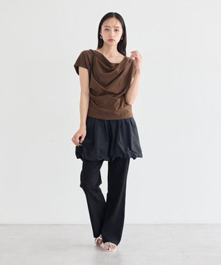earth music&ecology バルーンスカート Black