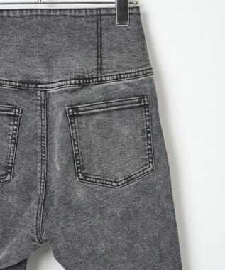 WEGO ハイウエストストレッチフレアデニムパンツ ブラックその他