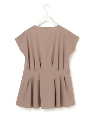 ICB L 【WEB限定・洗える】綿エステル天竺 へプラムカットソー モカ系