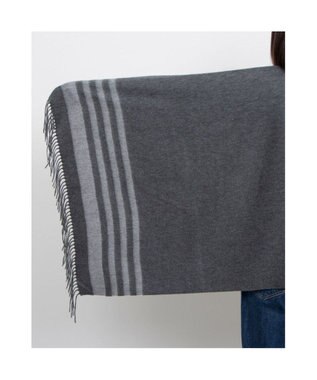 UNBILLION カシュネ cache nez / カシミヤボーダーストール GY