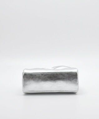 blancle メタリックレザー ハーフサークルショルダー SILVER