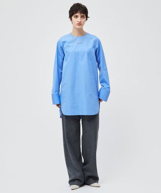 BEIGE， 【洗える】MUTERSE / プルオーバーシャツ Blue