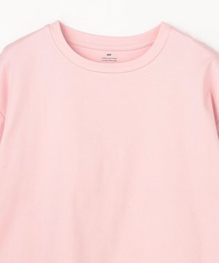 ANY 【Sサイズあり】オーガニックコットンスムース5分袖Tシャツ ピンク