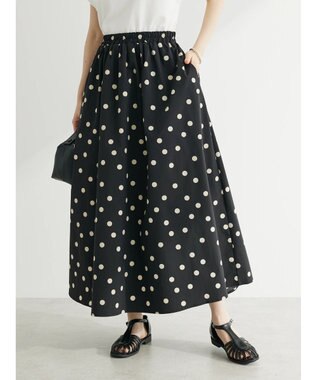 Green Parks ・ＥＬＥＮＣＡＲＥ　ＤＵＥ　ドットタフタスカート Black