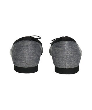 Bridget Birkin 【Bridget Birkin】ポインテッドリボンバレエシューズ ブラック雑材