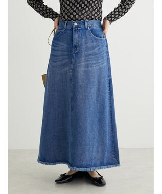 Green Parks ・ＳＵＧＡＲ　ＳＰＯＯＮ　カラーデニムスカート Indigo