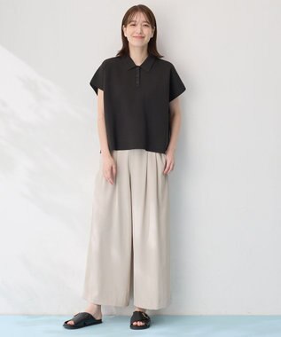 ANY L 【新色追加/吸水速乾/イージーケア/UVカット/接触冷感】さらさらDRYパンツ ベージュ