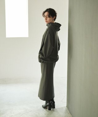 #Newans 【洗濯機可能】フ―ディーアノラック チャコール