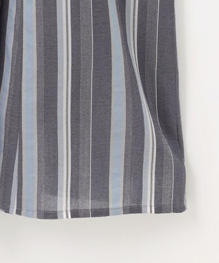 J.PRESS LADIES L 【洗える】ランダムストライプ スカート ネイビーストライプ系