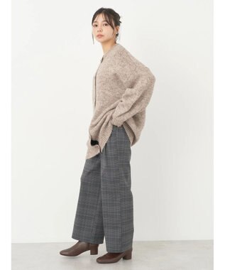 earth music&ecology ファンシーヤーンメランジカーディガン Mocha