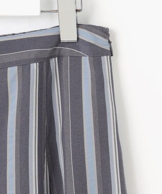 J.PRESS LADIES L 【洗える】ランダムストライプ スカート ネイビーストライプ系