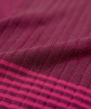 COQ FLAG カラーブロックリブニット ワイン