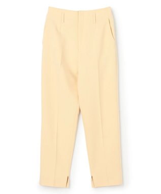 UNFILO ハイウエストテーパードパンツ ライトイエロー