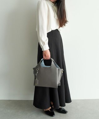 ACE BAGS & LUGGAGE Jewelna Rose アテナ ハンドバッグ ミドルサイズ 16321 ジュエルナローズ ダークグレー