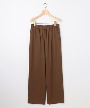 組曲 L 【加藤ローサさん着用】ツイル起毛ストレート パンツ カカオブラウン系